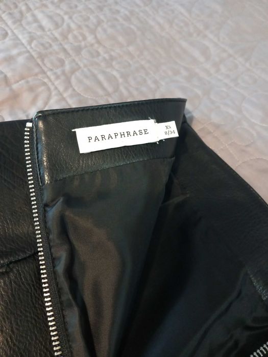 Spódniczka skórzana mini