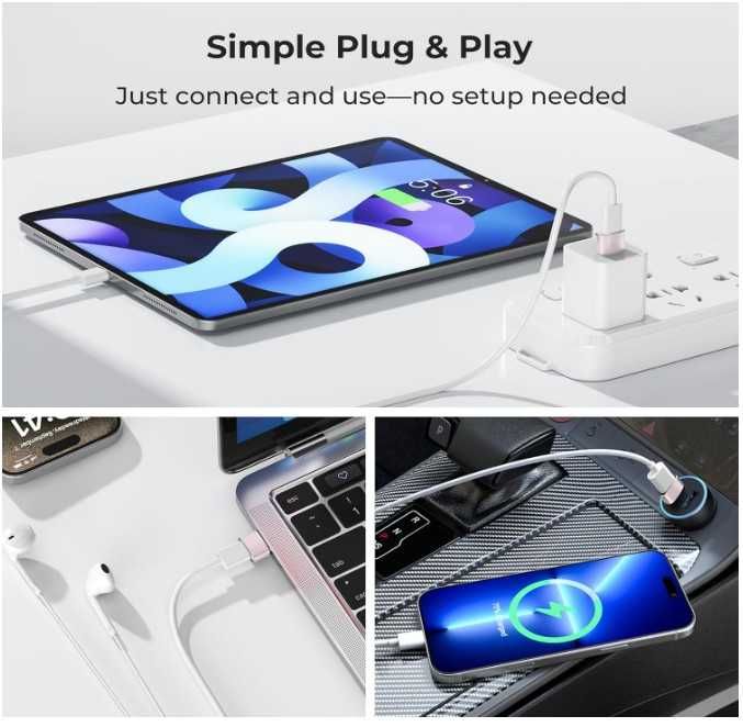 Adapter USB C do USB A kolor różowy Basesailor