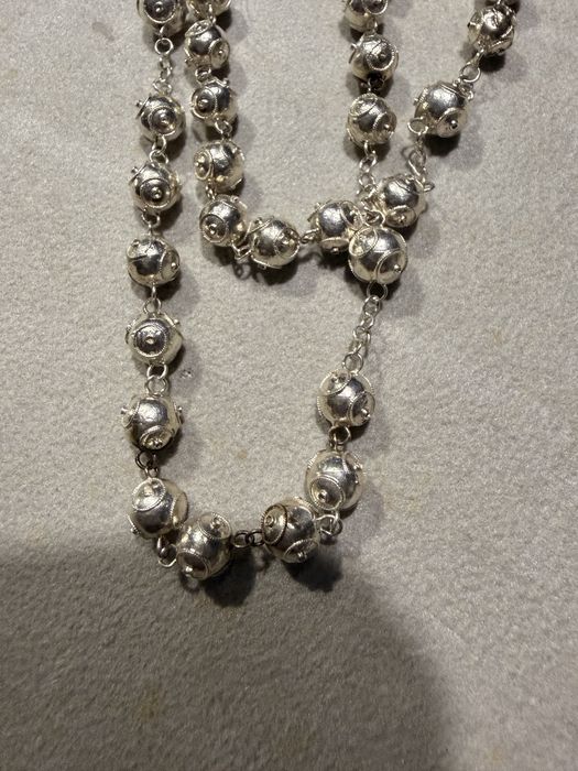 Terço em prata-novo