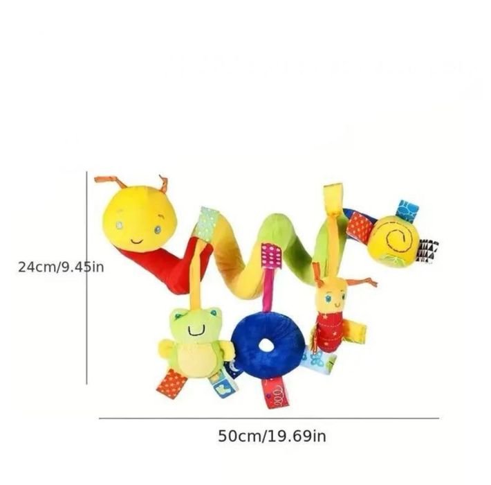 підвіска гусениця, іграшка на коляску, сенсорна іграшка, молекула,