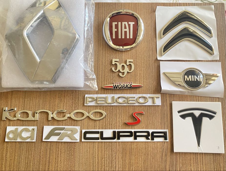 Simbolo Letras Audi Volkswagen Bmw Honda GTi Fiat Renault Peugeot Ford