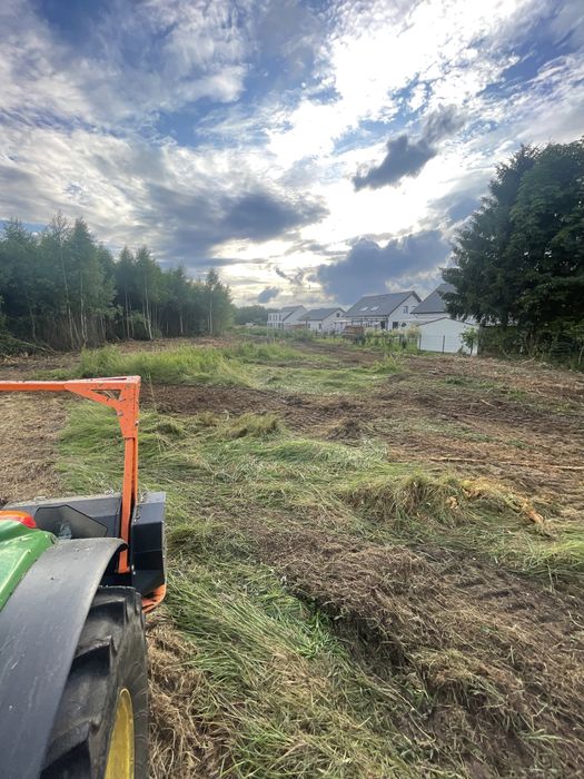 Usługi mulczerem leśnym powierzchniowym, prace melioracyjne koparka 8T