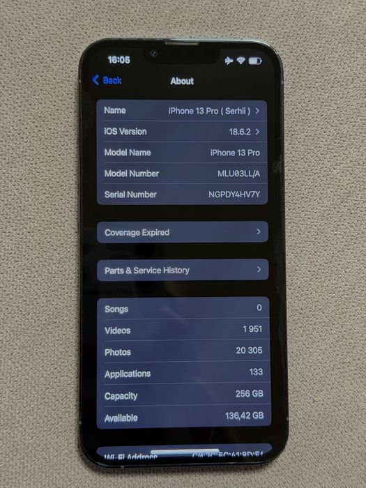 Iphone 13 pro (sierra blue, 256 gb)