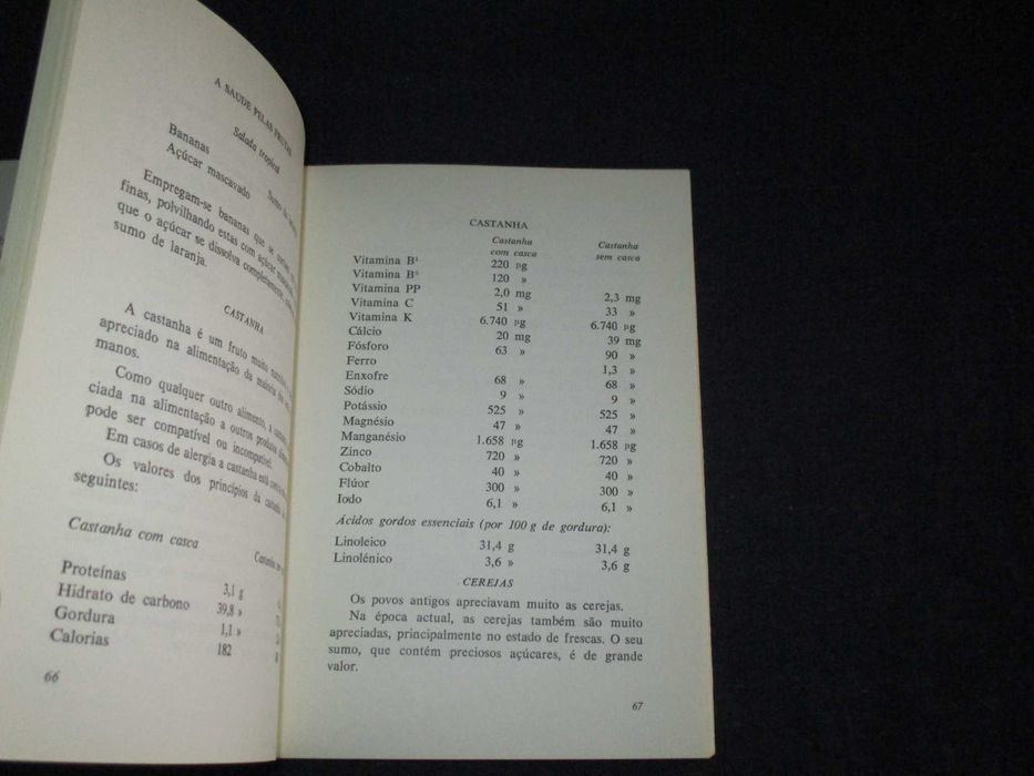 Livro A Saúde pelas Frutas Estêvão dos Santos