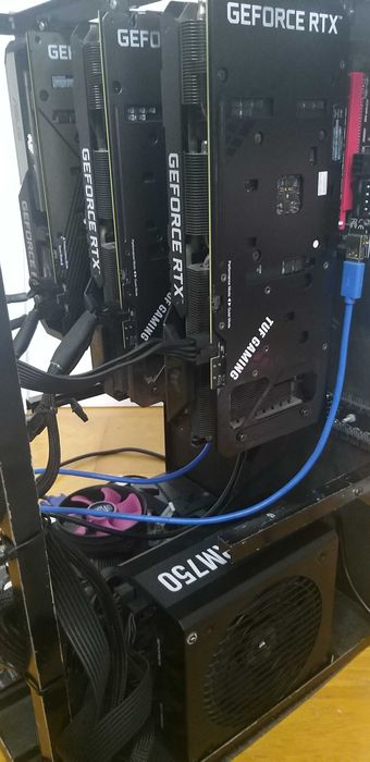 Vendo RIGs, 20 placas NVidia e AMD, Fontes Corsair, risers, cabos, etc