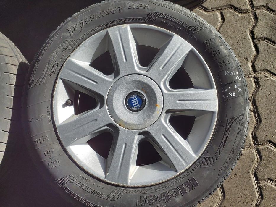 Jantes Fiat R14 Com Pneus 185/60 Furação 4X98