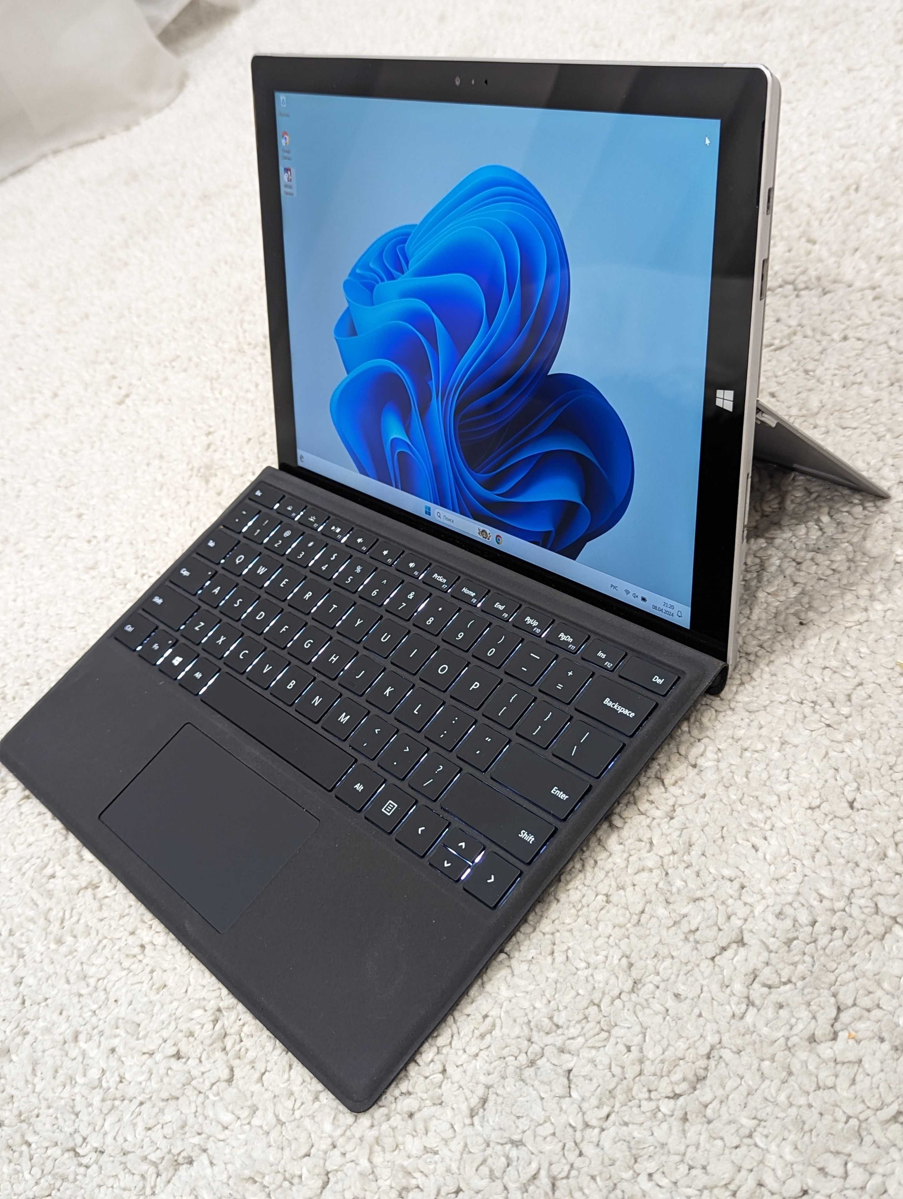 Microsoft Surface Pro 3 i7-4650U 8GB Ram 256 SSD Ноутбук Планшет 2K ПК ...