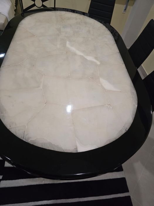 Mesa Jantar Marmore Mexicano.