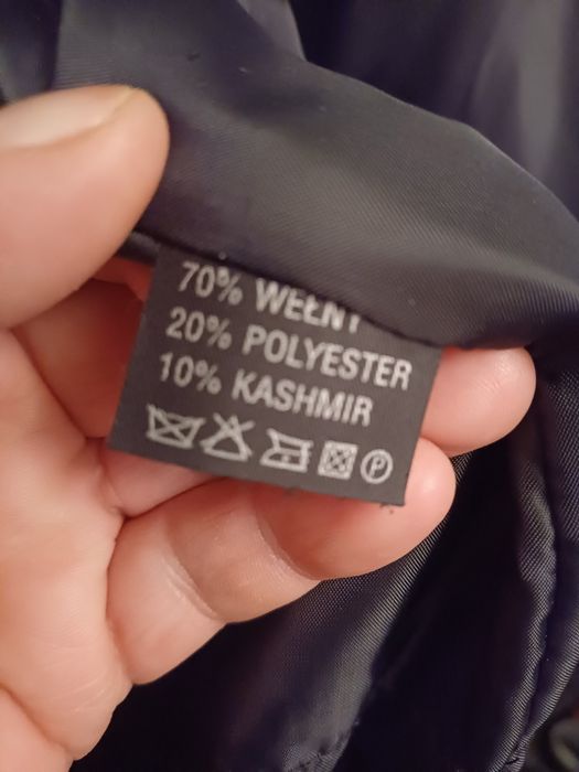 Krótki płaszcz męski wełna rozm 52