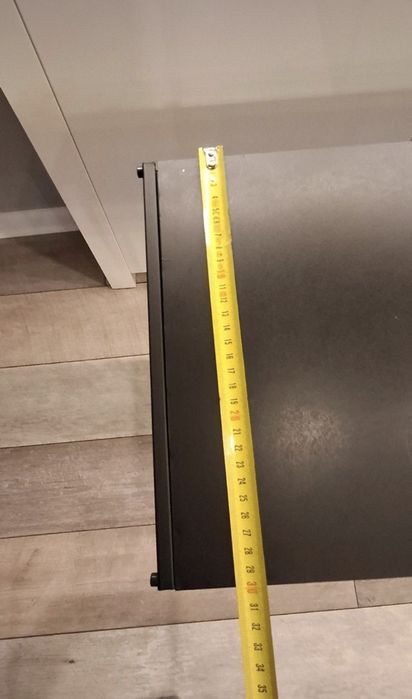 Industrial regał konsola czarna metalowa