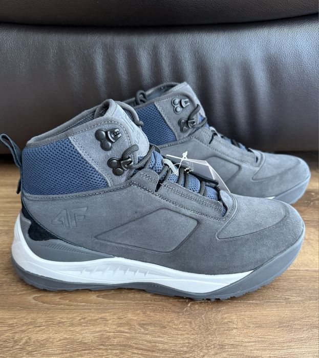 Buty Męskie Zimowe Sneakersy Wodoodporne  Skórzane Za Kostkę 4F Rozmiar 45 - 29 cm * Szybka Wysyłka