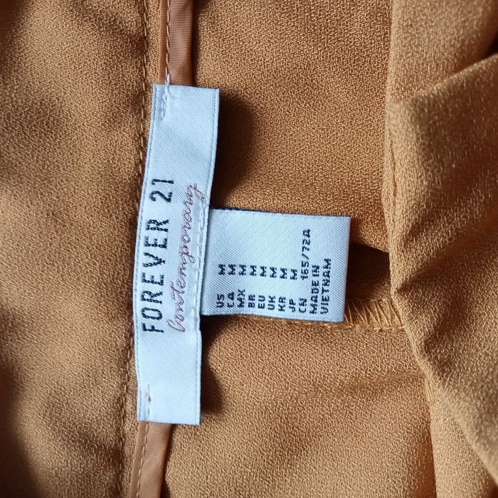 Spodnie damskie musztardowe Forever 21 M