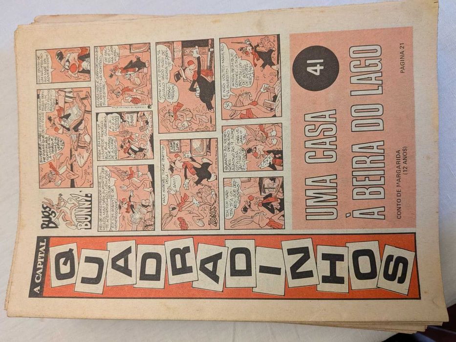 Revistas "Quadradinhos" (1973) Suplemento Jornal A Capital