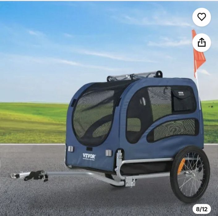 Carro transporte cachorro atrelar a bicicleta