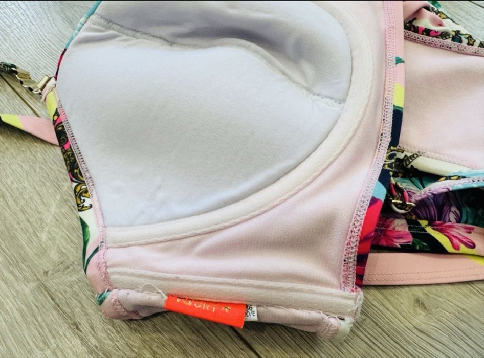 Bikini góra top łańcuszki złote kwiaty 36 DD/E Butik