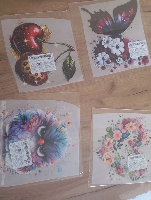 Naprasowanki nowe różne wzory