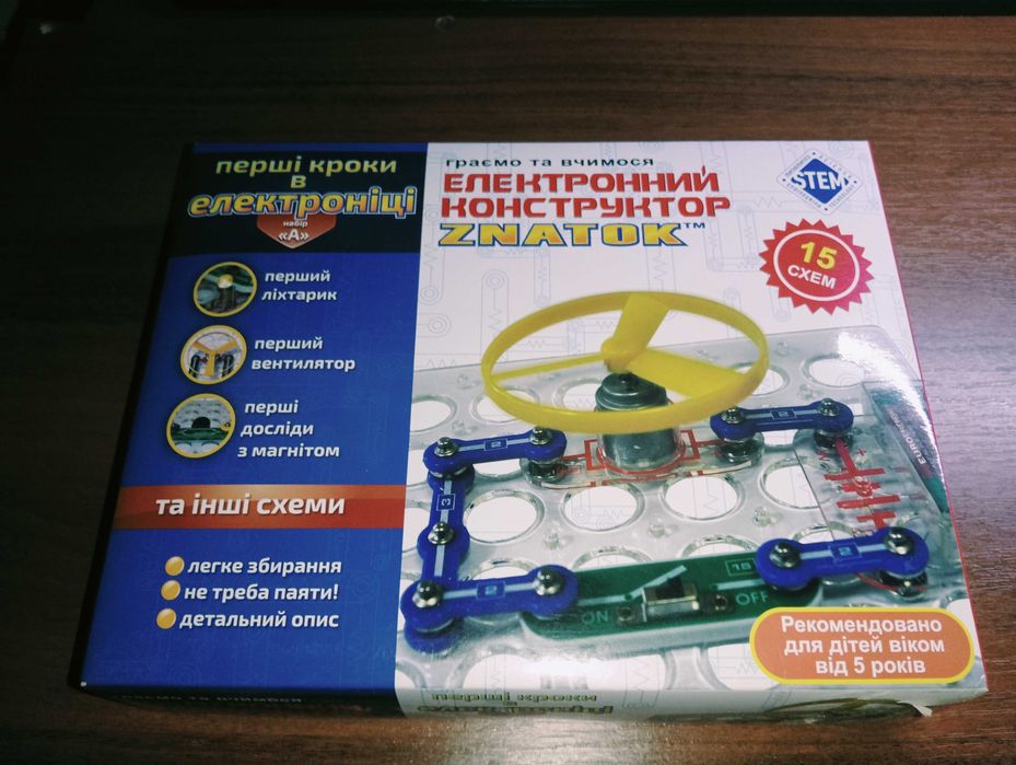 Електронний конструктор Znatok 15 схем