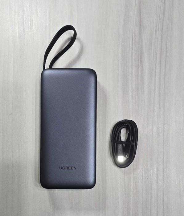 Power Bank Ugreen Nexode 20.000mAh 45W c/ Cabo Integrado (Nova)