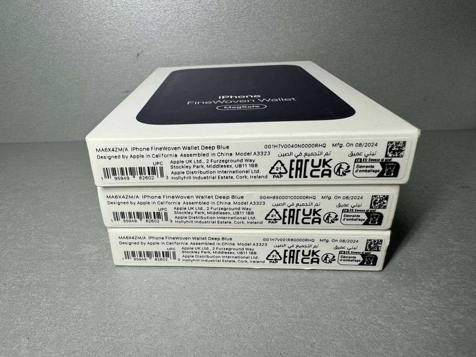 Шкіряний магнітний гаманець Apple with MagSafe, Deep Blue Новий! MA6X4