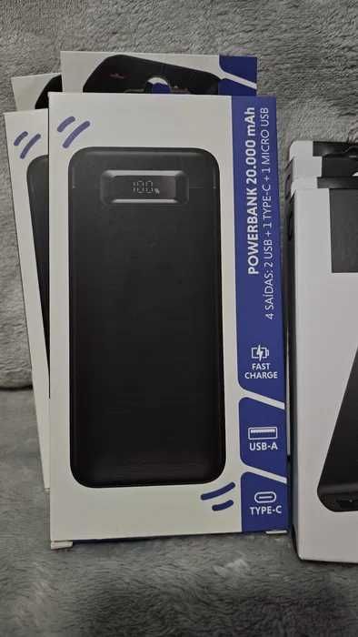 Powerbank 20.000mAh - 10.000mAh - Selados, novos, bateria externa