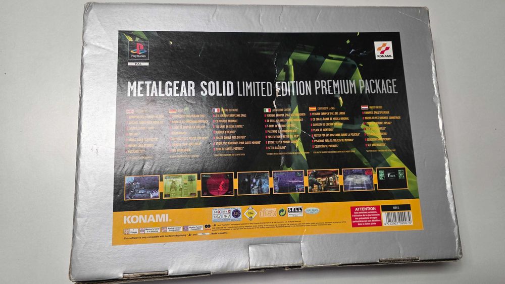 PSX Metal gear solid premium package pudełko