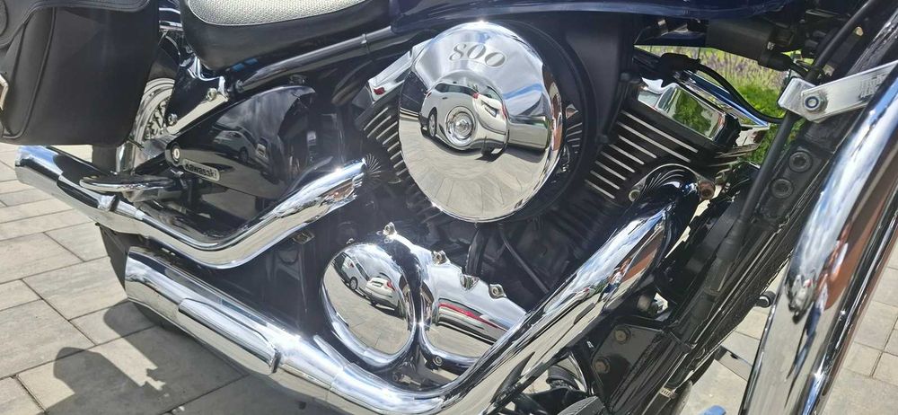 Kawasaki VN 800 Classic, 2005 r., 11206 km, bezwypadkowy, PIĘKNY TRANSPORT