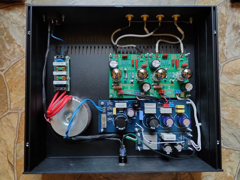 Lampowy przedwzmacniacz gramofonowy MM w topologii SRPP/SRPP