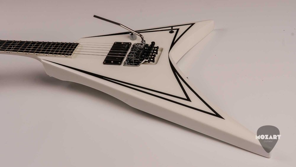EDWARDS E-ALEXI SCYTHE Alexi Laiho Signature - White with Black Pin Stripe - Made in Japan