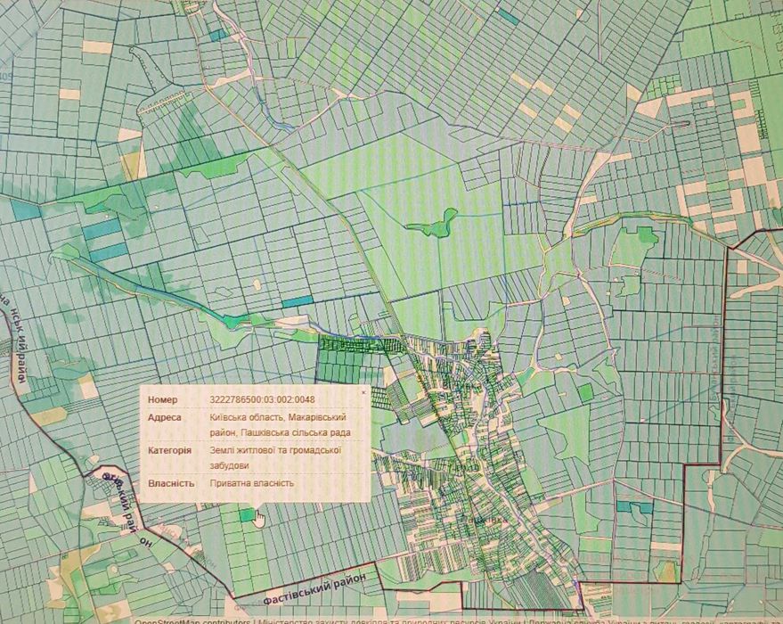 Продаж землі 78,41 Га під забудову/ОСГ Макарівський р-н 65км до Києва.