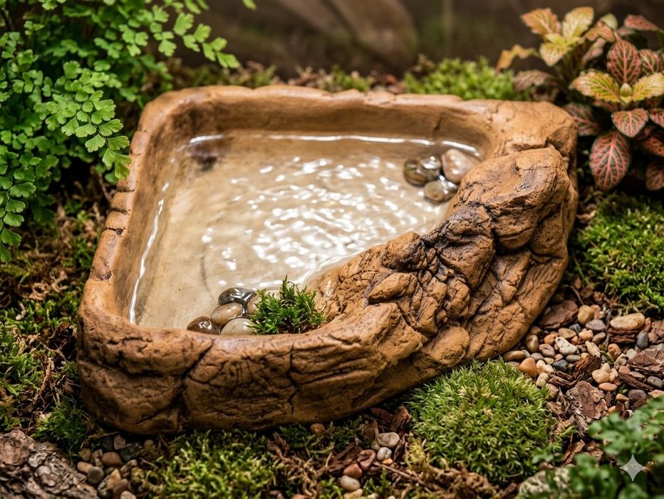 Miska do terrarium, miska narozna