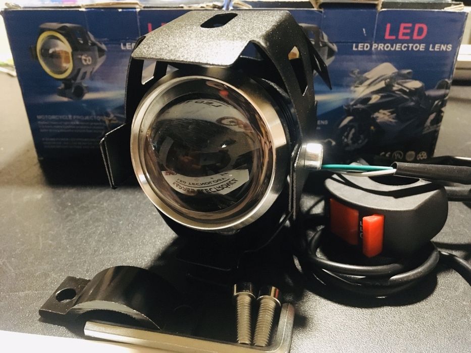 Faróis moto/Foco auxiliares Led 125w 9600Lm