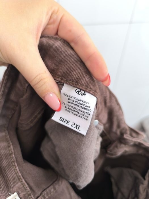 Moon Girl Jeansy Mom Fit XXL Brązowe Wysoki Stan