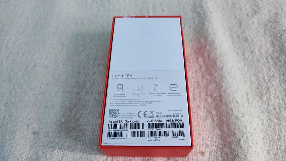 Oryginalne pudełko Xiaomi Redmi 5A