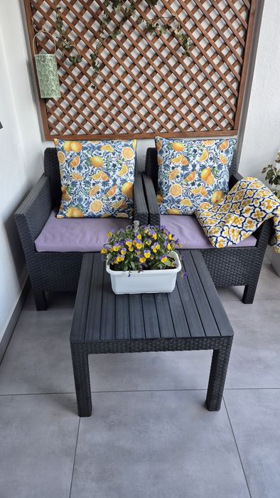 Zestaw mebli na taras  balkon Orlando technorattan