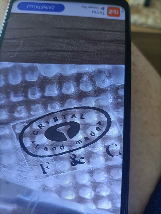 Szklana figurka Pies