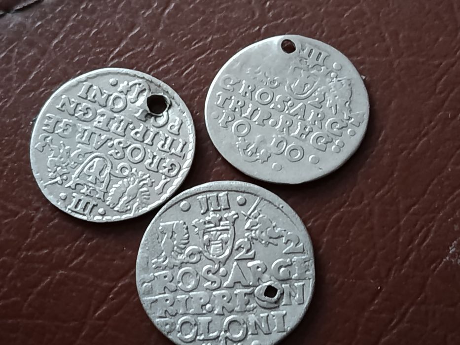 Трояки Сигізмунда 3,Ваза 1622,1623,1624 р.р,Краків .