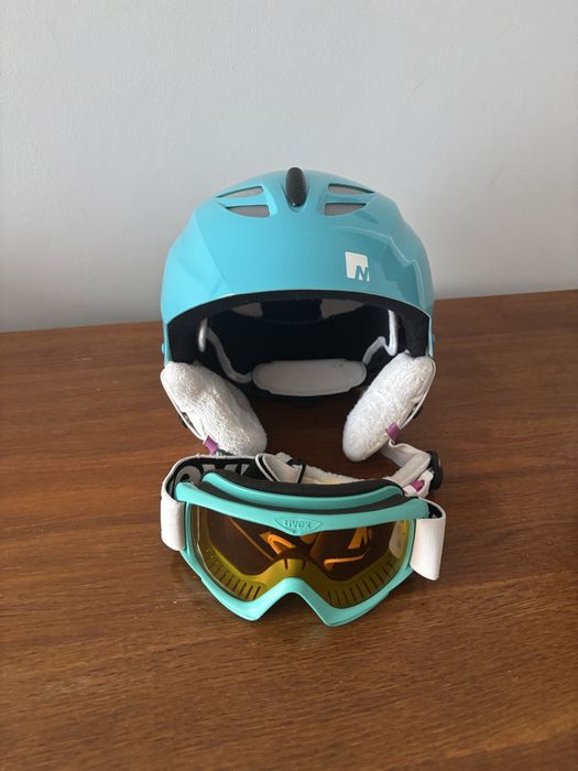 Kask narciarski dla dziewczynki Nevica S 50/54 xm + google Uvex