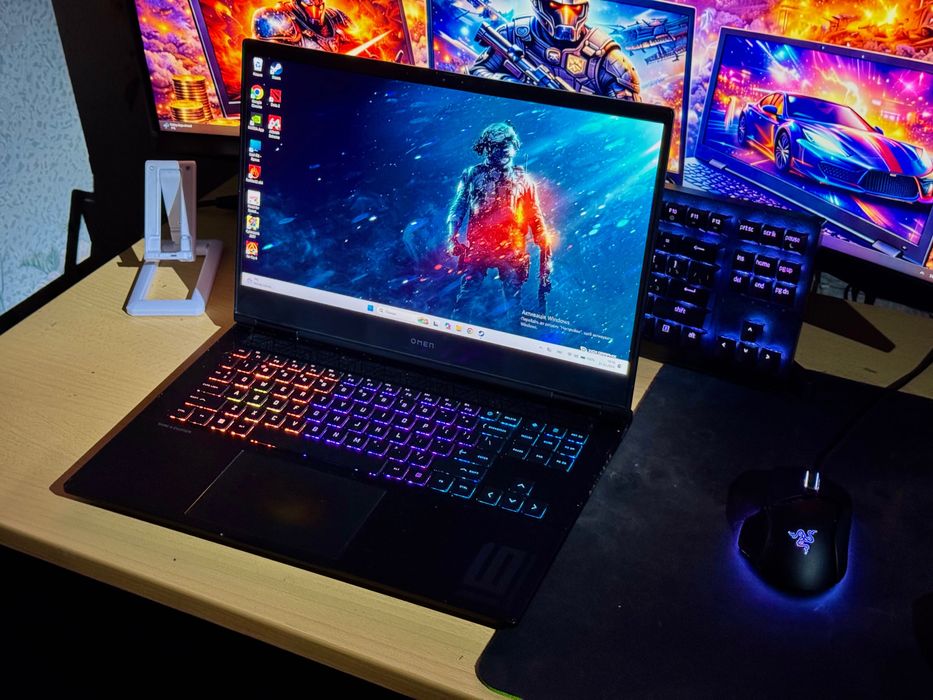 HP OMEN RTX4070 140W!TURBO|RYZEN 7-8845HX|DDR5-16GB|SSD512|165Hz