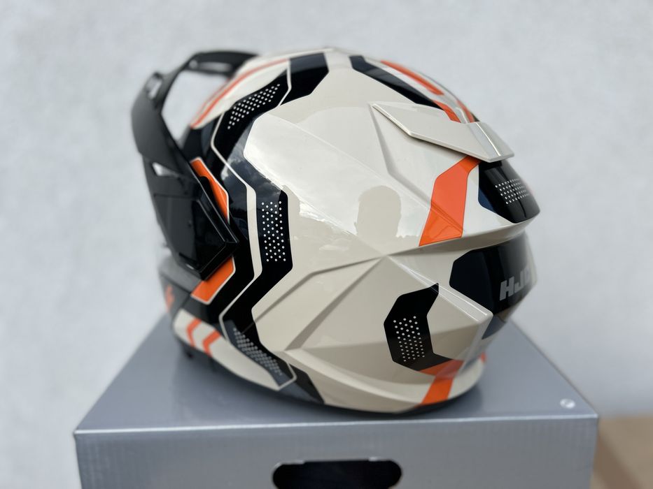 Kask motocyklowy szczekowy adventure HJC i80 Velly rozmiar XL, Blenda!