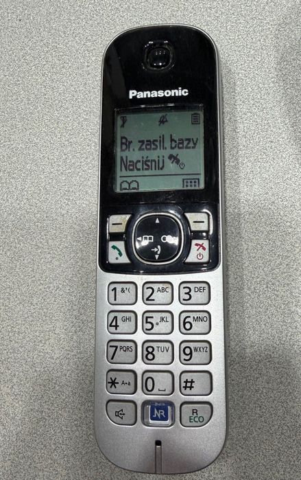 Telefon Panasonic KX-TG6821PD używany z dodatkową słuchawką