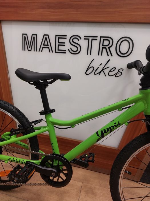 ULTRA LEKKI rowerek dziecięcy YUPII koła 20" , 7,7 kg ZIELONY
