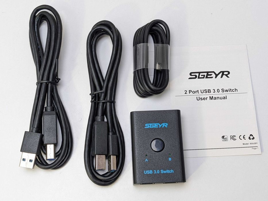 USB 3.0 KVM switch SGEYR перемикач юсб пристроїв між двома компютерами