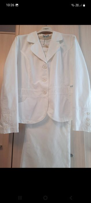 Garnitur biały elegancki L  Taranko