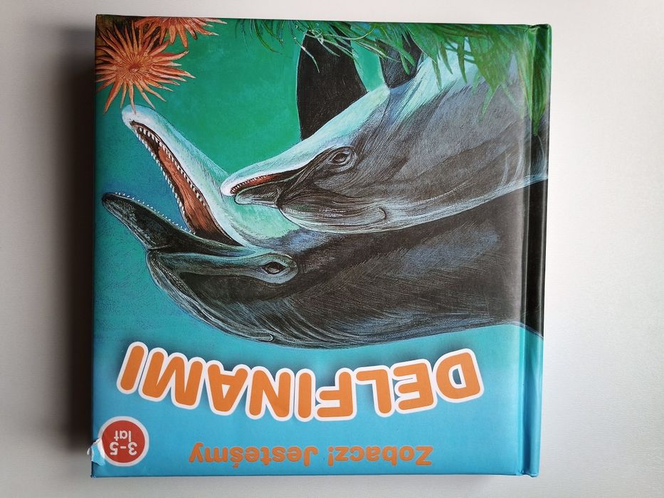 Jesteśmy delfinami książka dla dzieci twarde strony