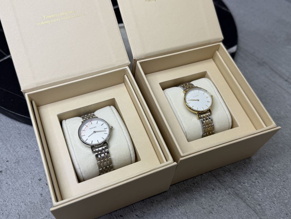 Акція жіночий годинник Burker золото срібло подарунок для дівчини