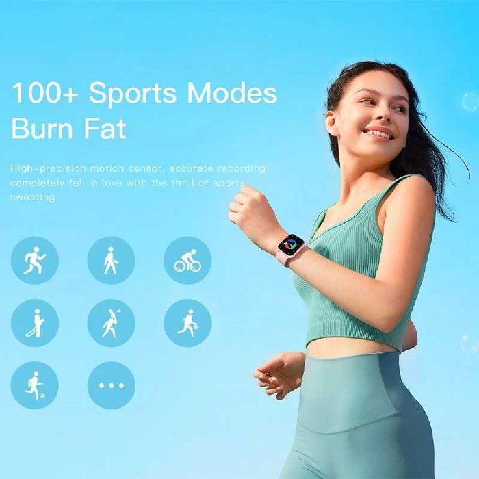 Smartwatch Forest Silicone Preto