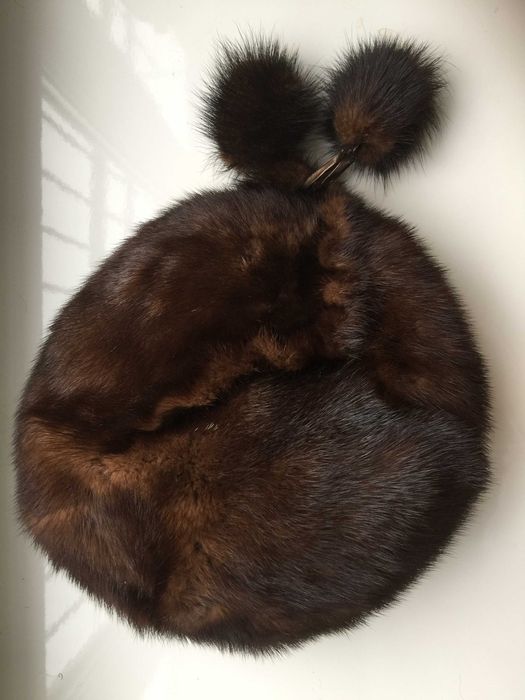 Шапка норкова Берет з норки у відмінному стані