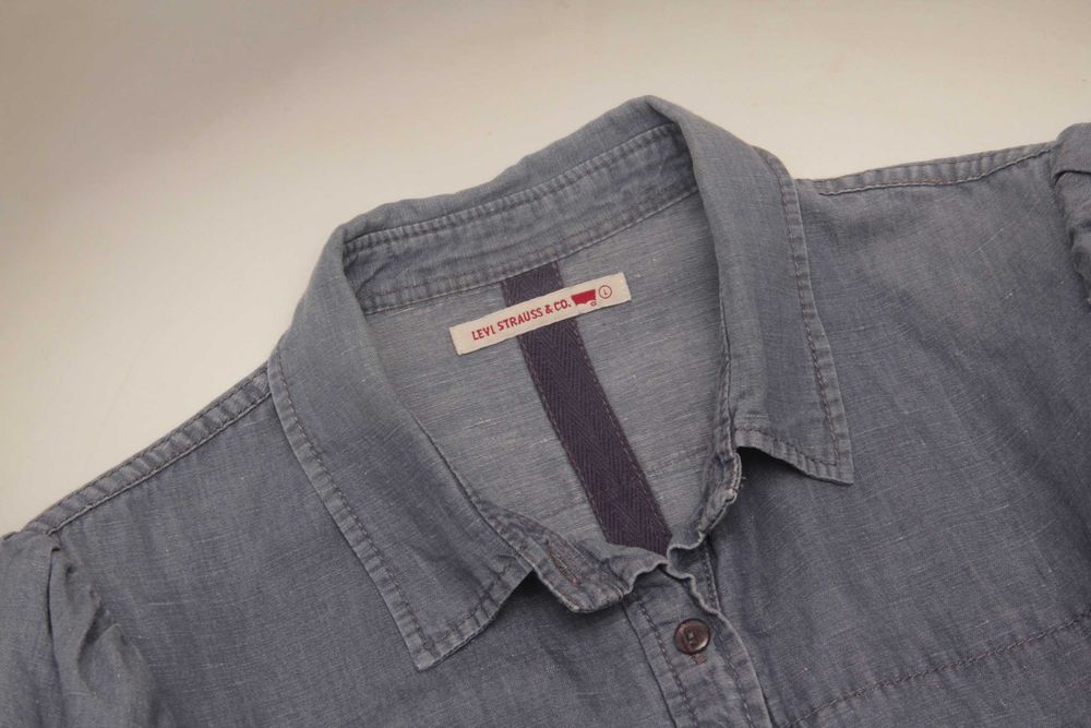 Levis Red Tab рр L рубашка из хлопка и льна женская