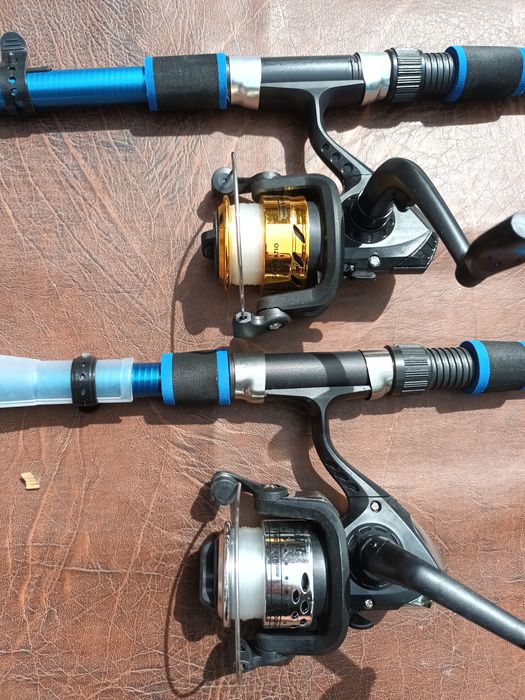 2x wędka teleskopowa 1.8m dla dzieci