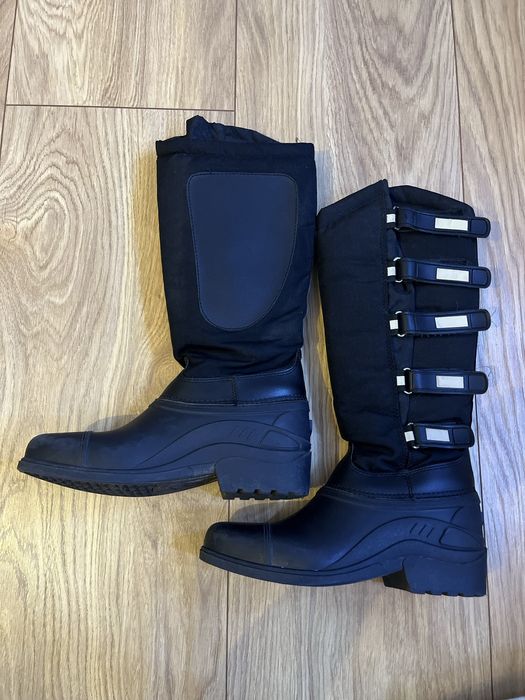 Buty do jazdy konnej ocieplane na zime, rozmiar 34